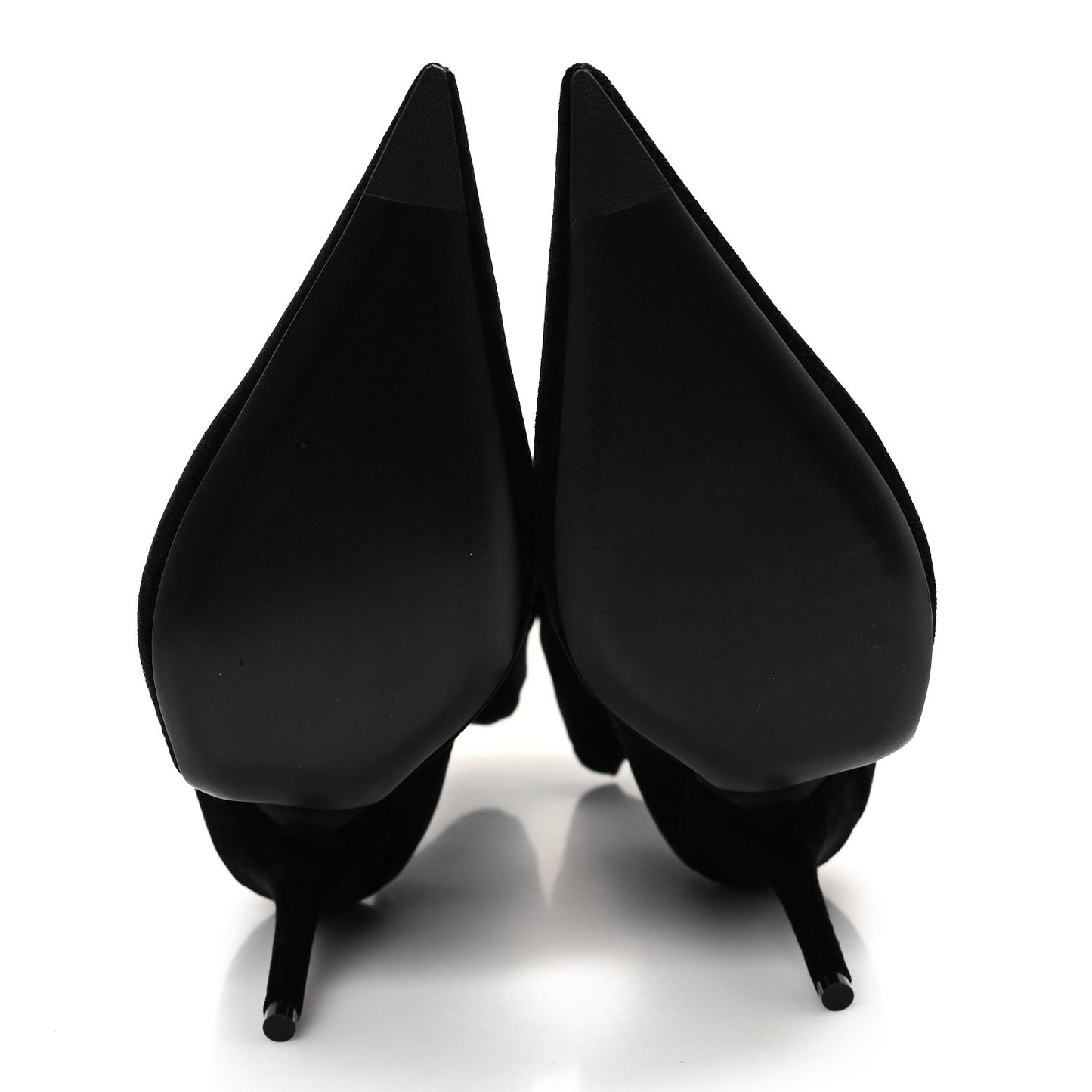 Velvet Spandex Extreme Pointed Toe Knife Ankle Boots 37 Black