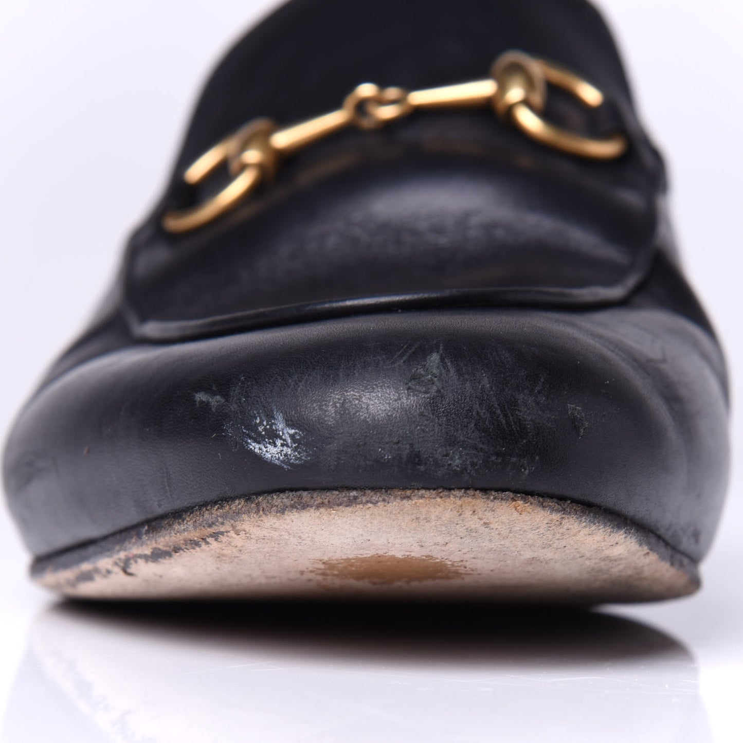 Calfskin Womens Princetown Slippers 37 Black