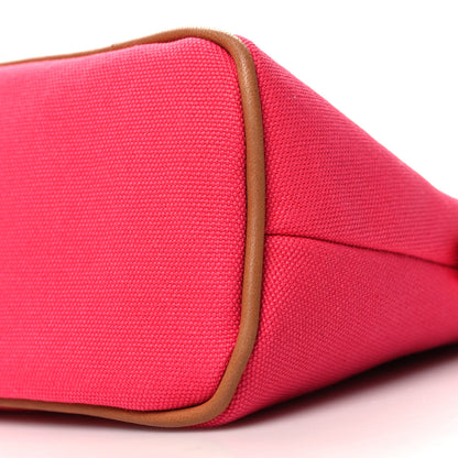 Hermes Cotton Canvas Mini Bolide Travel Cosmetic Pouch Hibiscus 9 of 10
