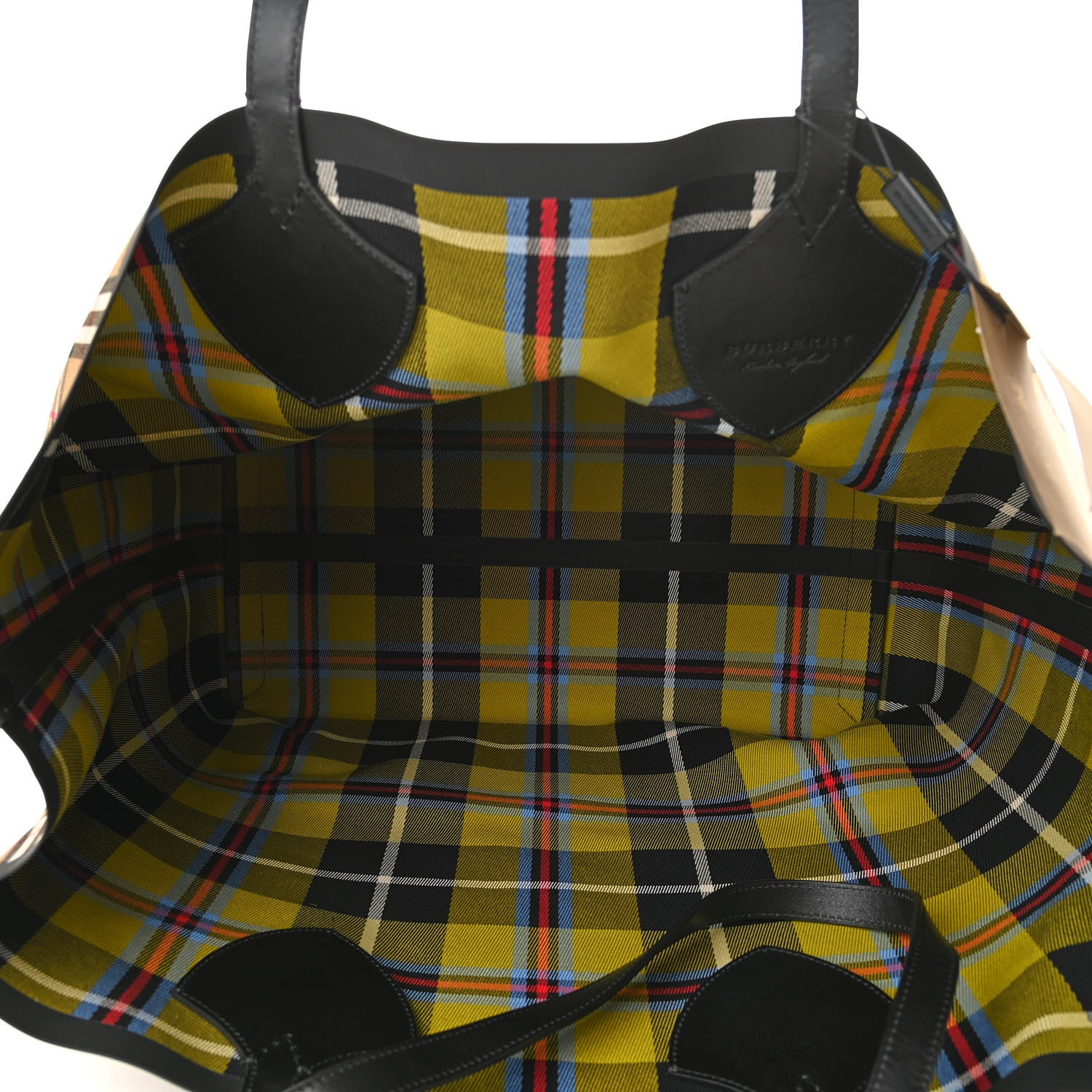 Burberry Vintage Check Extra Large The Giant Reversible Tote Antique Yellow 8 of 19