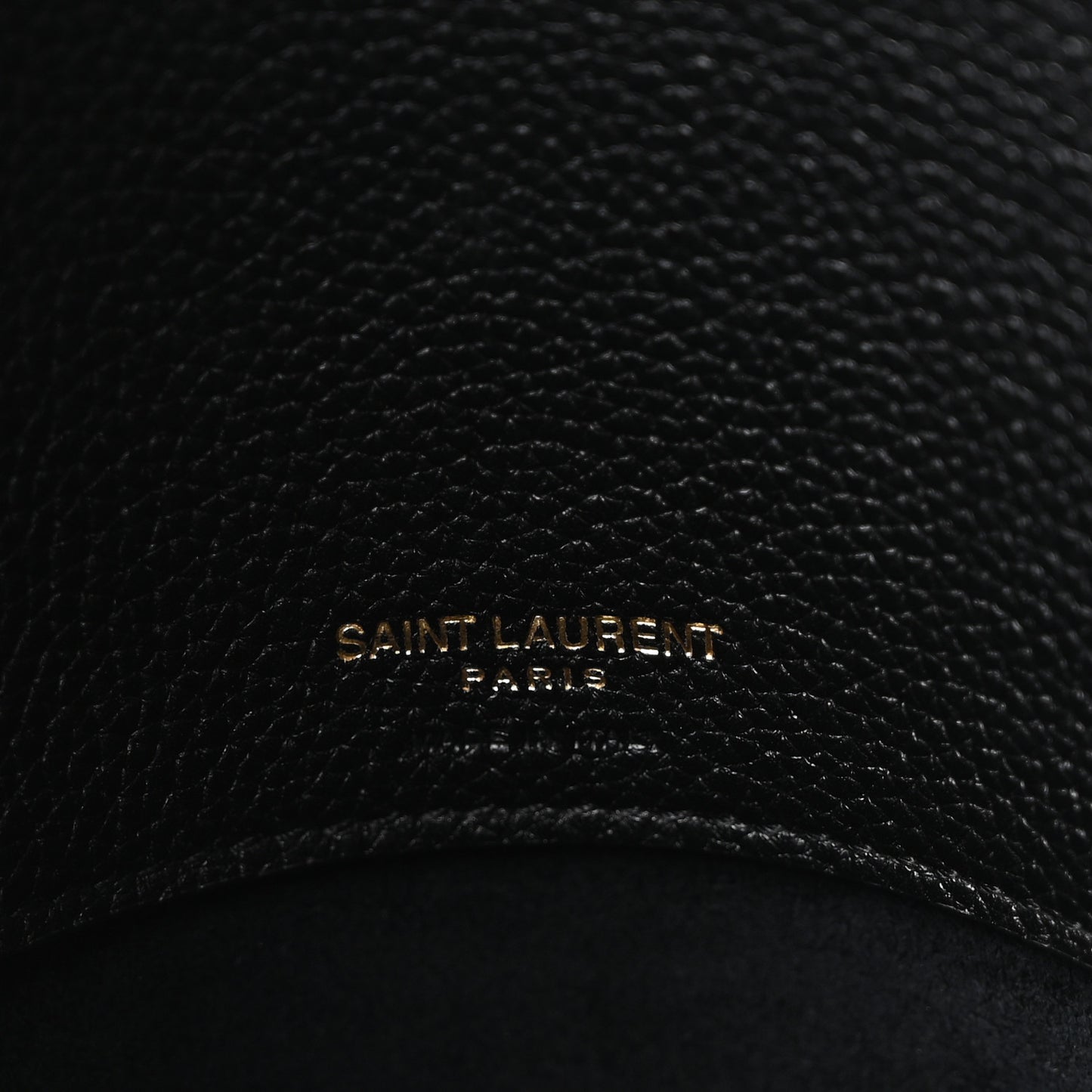 Grained Calfskin Large Thin Sac De Jour Black