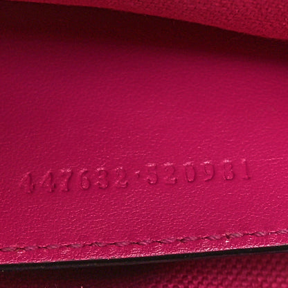 Gucci Calfskin Matelasse Monochrome Small GG Marmont Chain Shoulder Bag Classic Fuxia 7 of 10