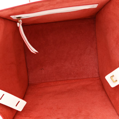 Celine Grained Calfskin Medium Phantom Luggage White 5 of 12