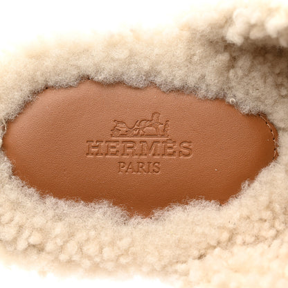 Hermes Denim Wool Carlotta Mules 39 Bleu Clair Naturel 6 of 7