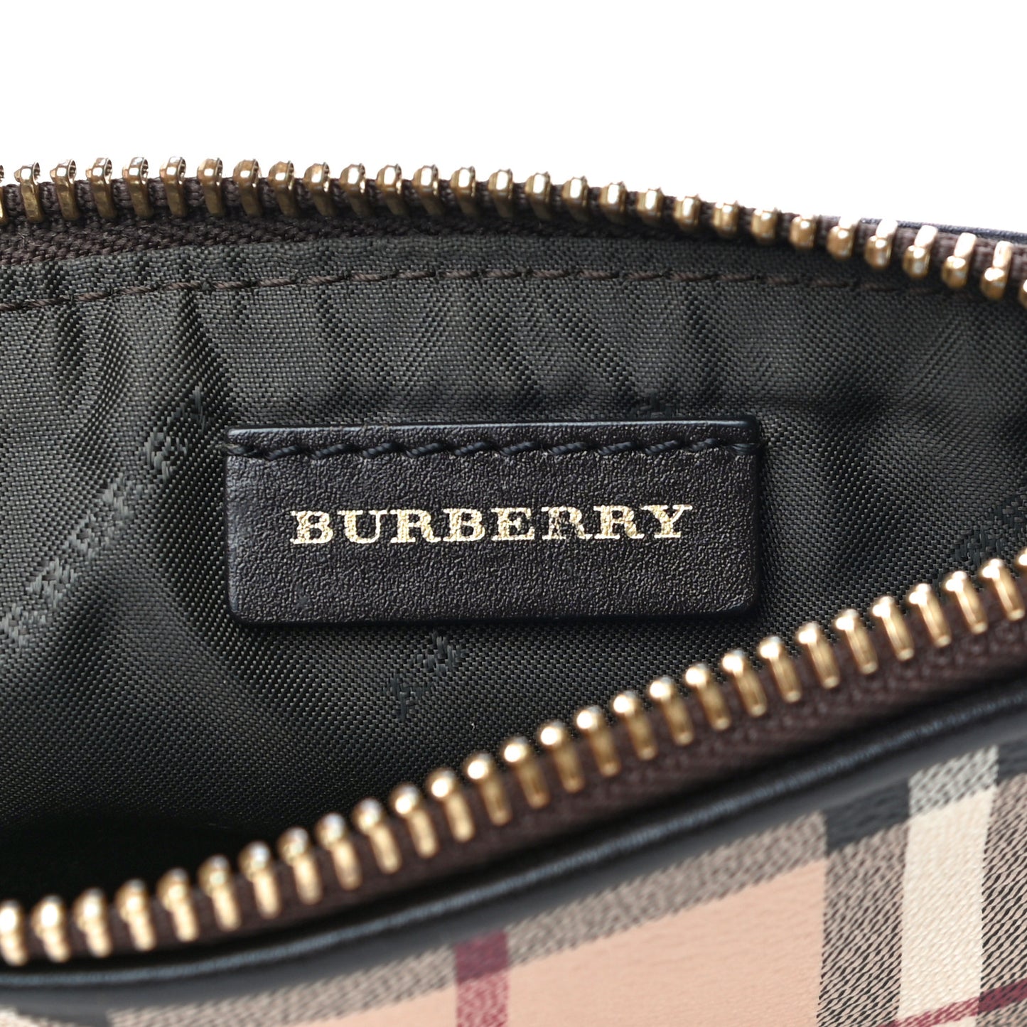 Haymarket Check Clara Pochette Chocolate