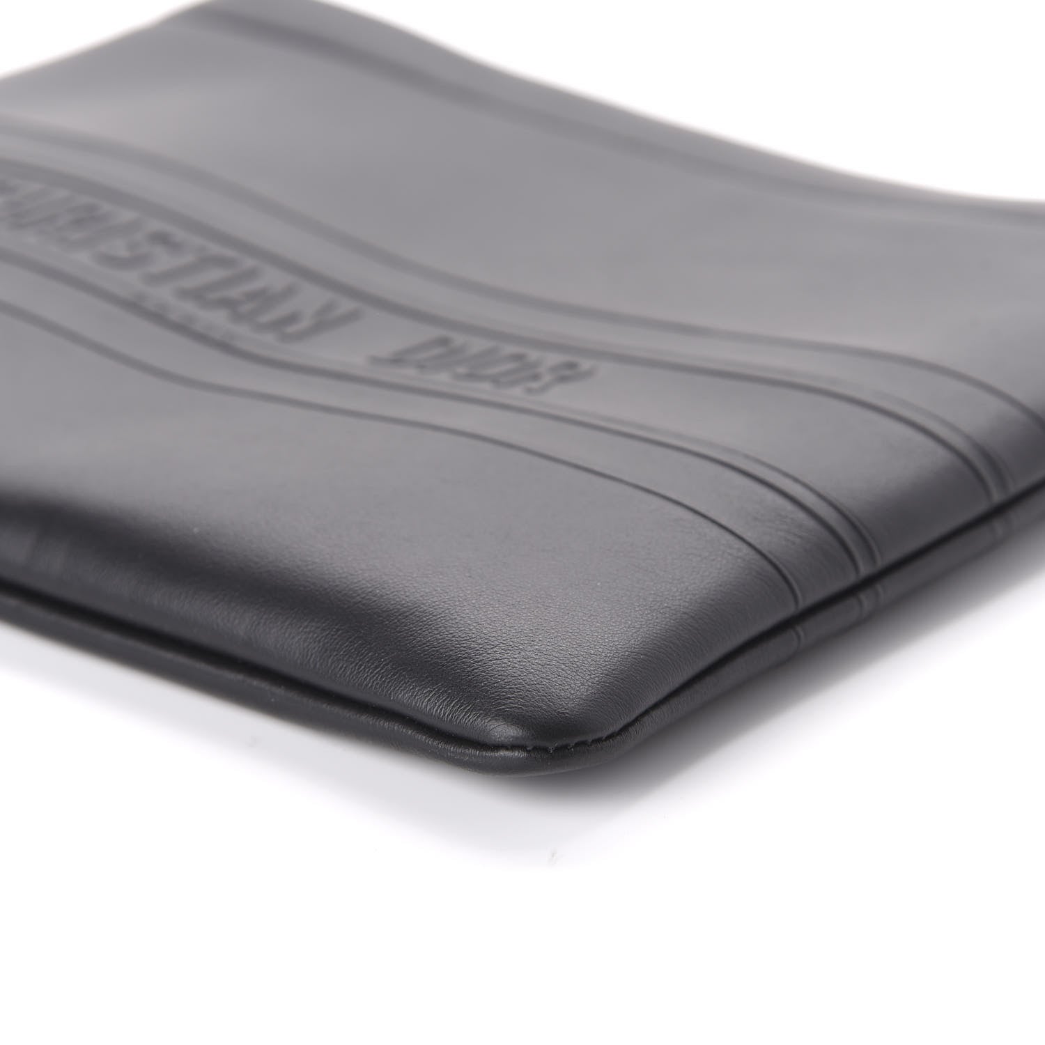 Christian Dior Calfskin Embossed Medium Clutch Black 7 of 9