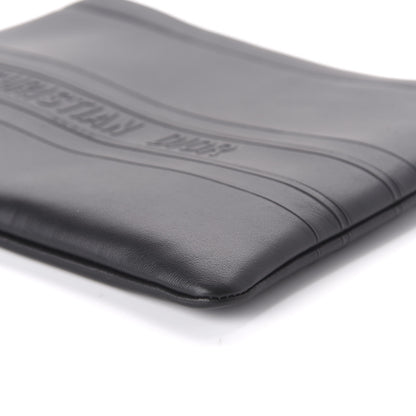 Christian Dior Calfskin Embossed Medium Clutch Black 7 of 9