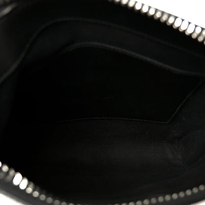 Gucci GG Supreme Monogram Web Small Flat Messenger Bag Black Grey 5 of 11