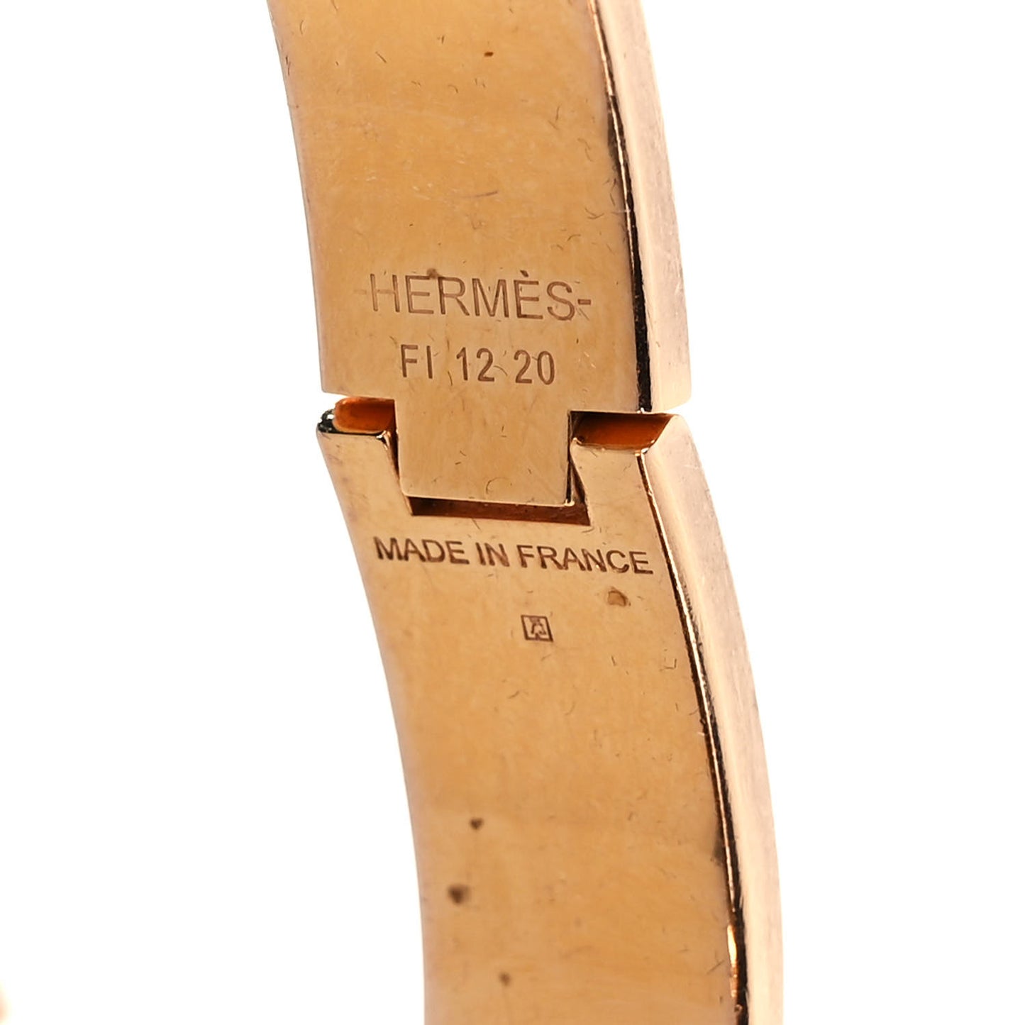 Enamel Narrow Clic Clac H Bracelet PM Peach Melba