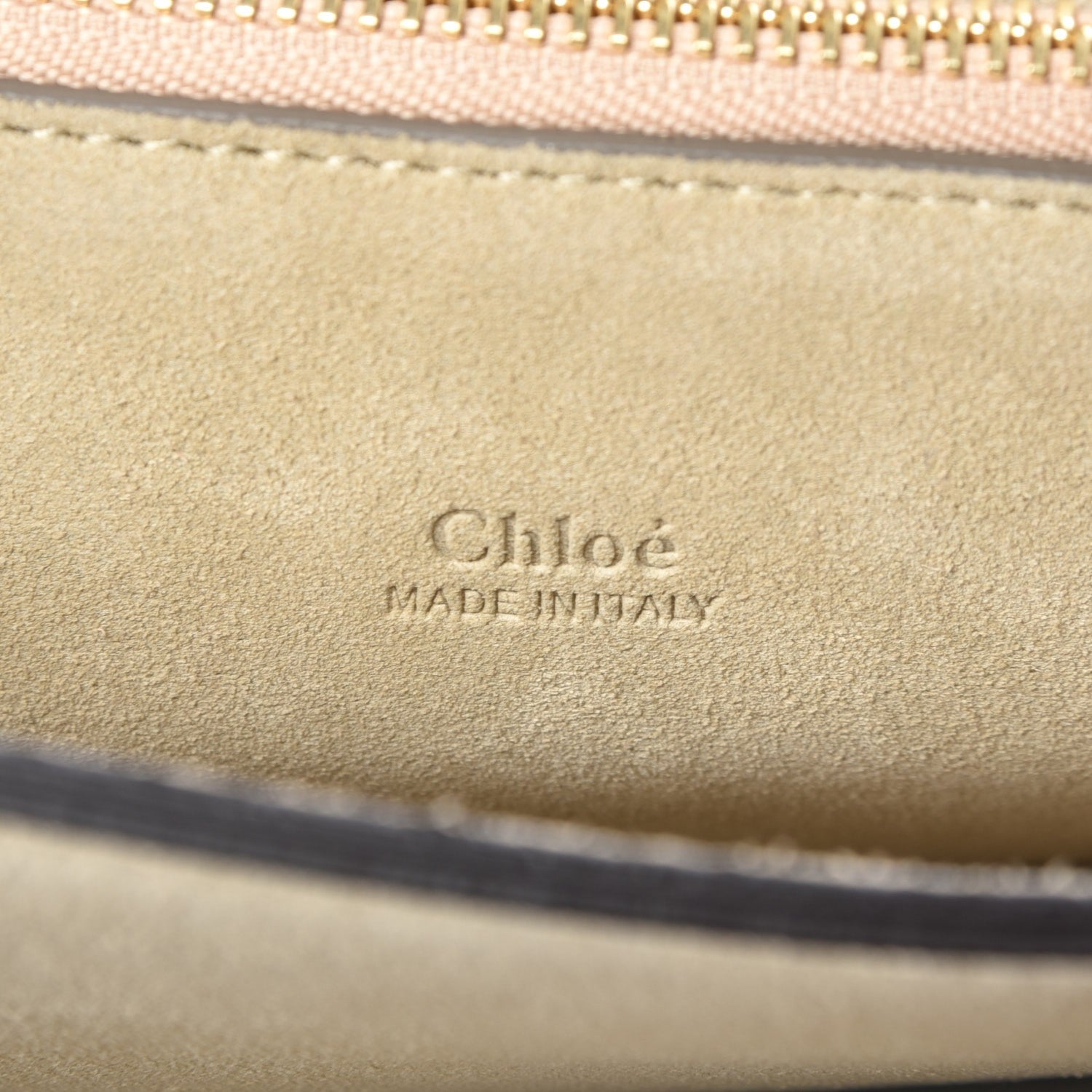 Chloe Calfskin Suede Medium Faye Shoulder Bag Carbon Brown 6 of 7