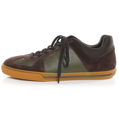 Louis Vuitton Suede Leather Dream On Sneakers 7 Brown Olive 1 of 7