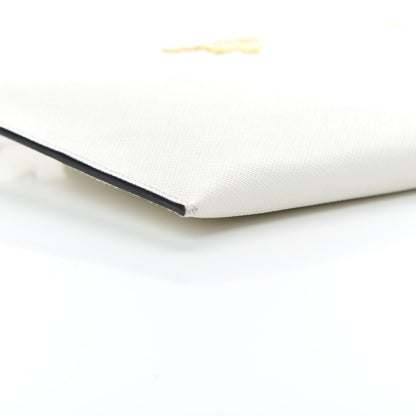 Prada Saffiano Small Flat Pouch Talco 8 of 9