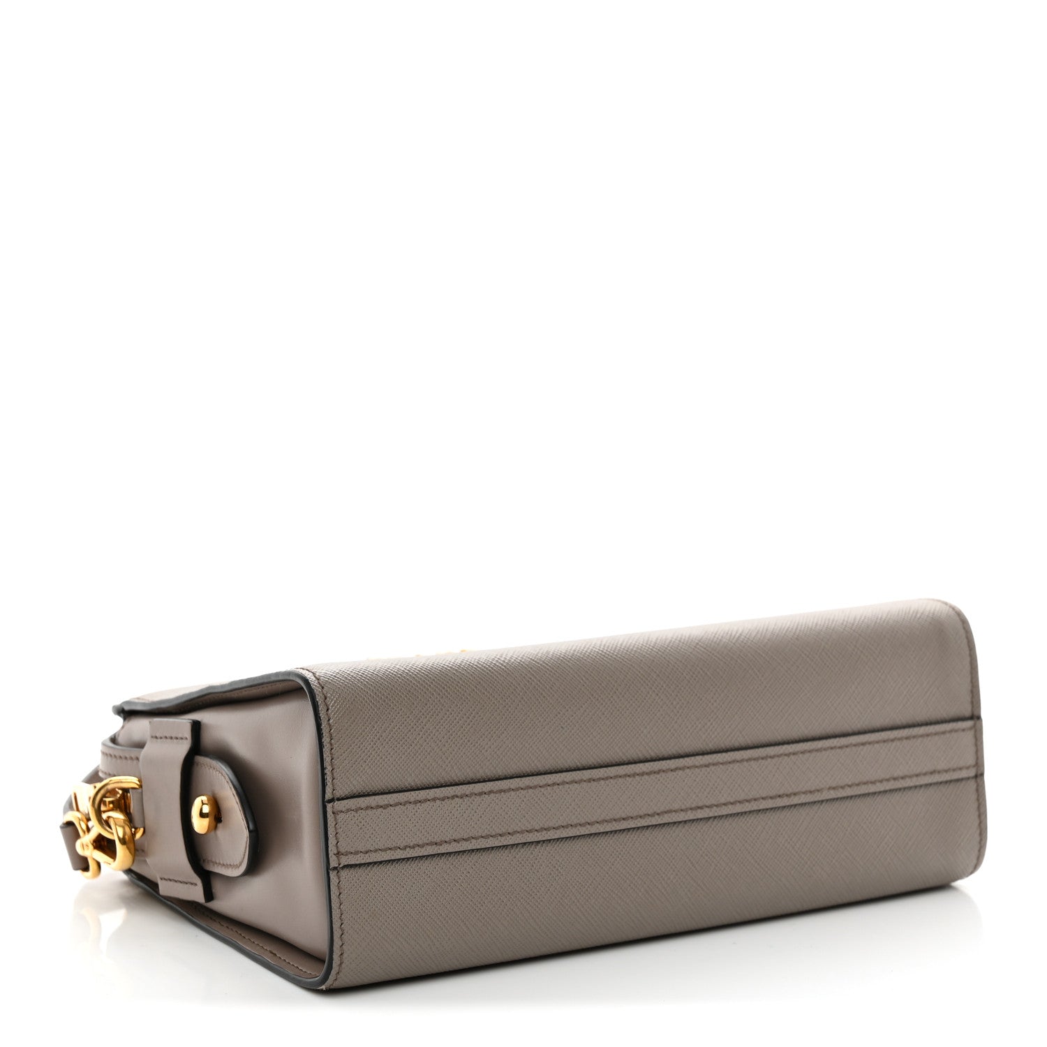 Prada Saffiano Calfskin Esplanade Crossbody Bag Argilla 4 of 10
