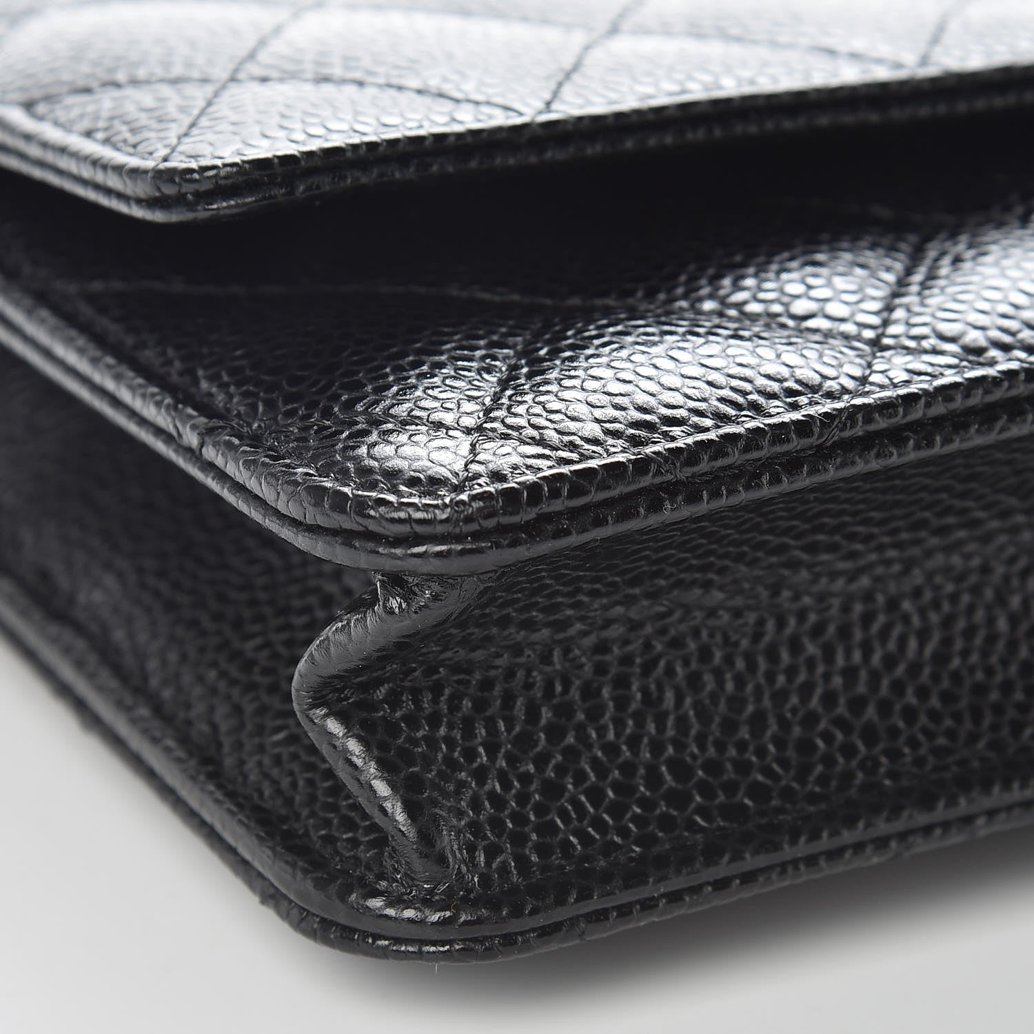 Chanel Caviar Quilted Wallet On Chain WOC Black 9 of 11