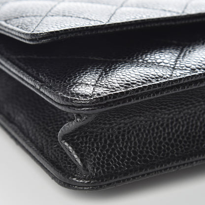 Chanel Caviar Quilted Wallet On Chain WOC Black 9 of 11