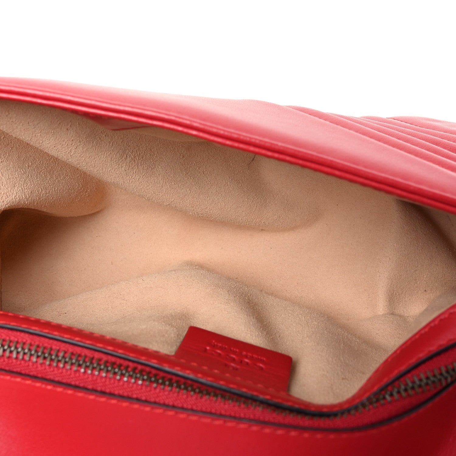 Gucci Calfskin Matelasse Small GG Marmont Shoulder Bag Hibiscus Red 5 of 10