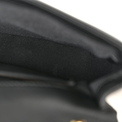 Burberry Lambskin Quilted Small Lola Bag White Black 11 of 12
