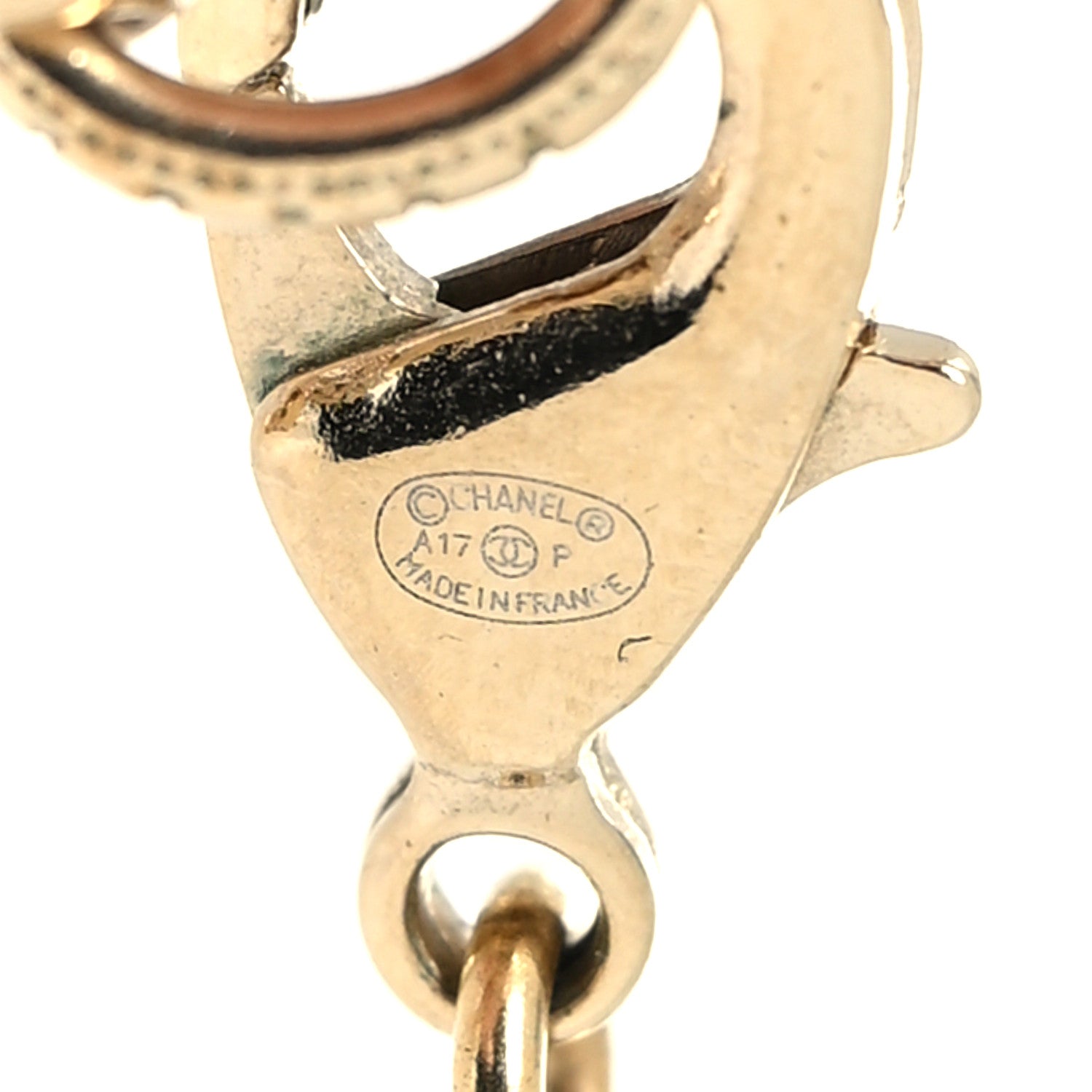 Chanel Metal Resin Pearl I Love Coco Necklace Gold Multicolor 5 of 5