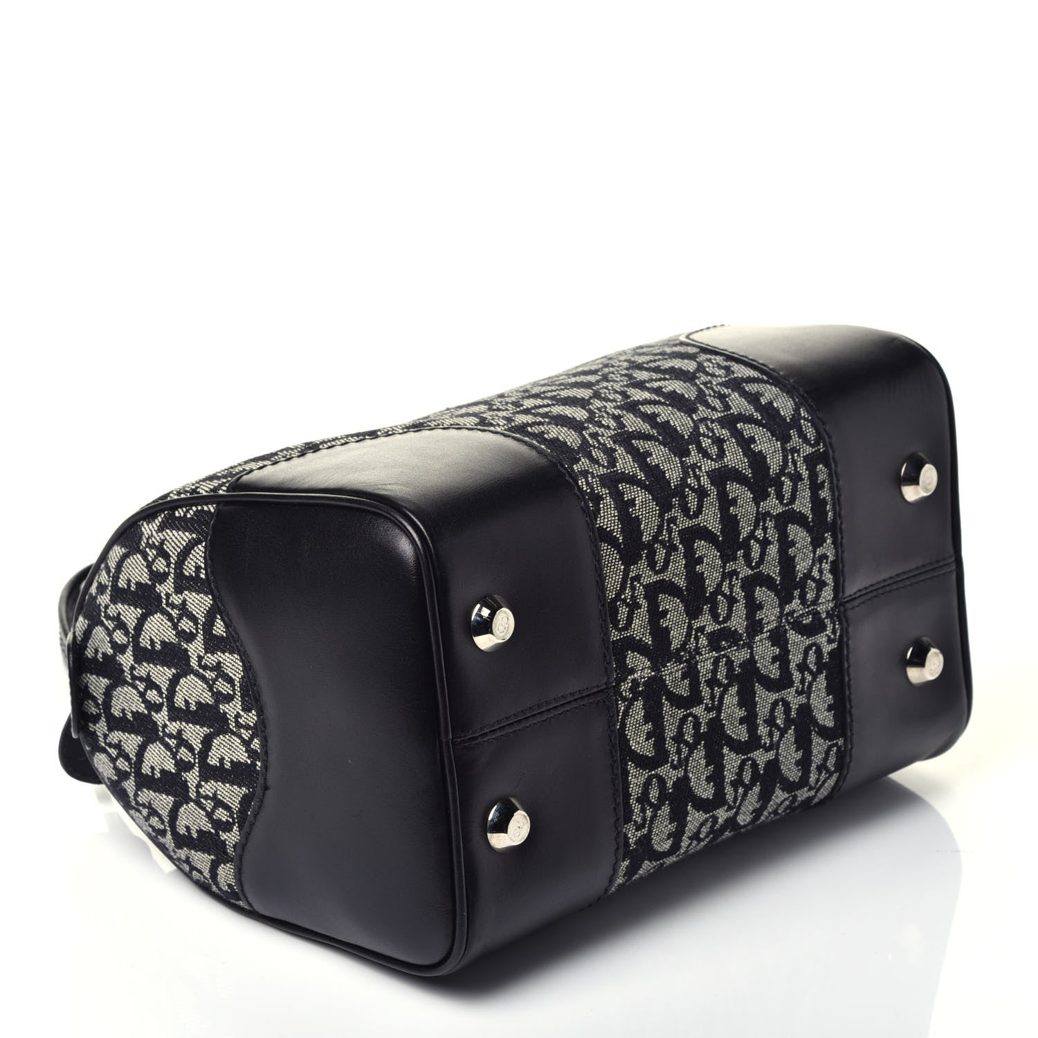 Christian Dior Monogram Boston Black 4 of 9