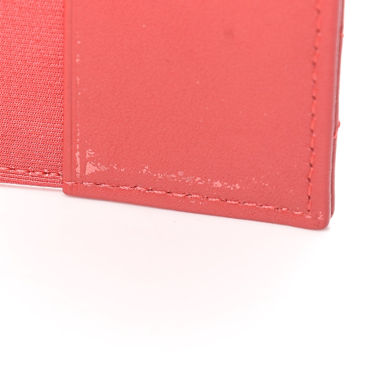 Patent Quilted Travel Wallet Rose Fonce