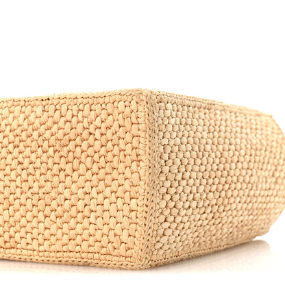 Loewe X PAULA'S IBIZA Raffia Small Font Tote Natural Tan 9 of 9