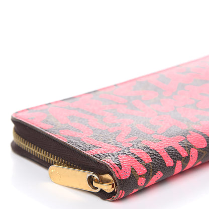 Louis Vuitton Monogram Graffiti Zippy Wallet Fuchsia 8 of 15