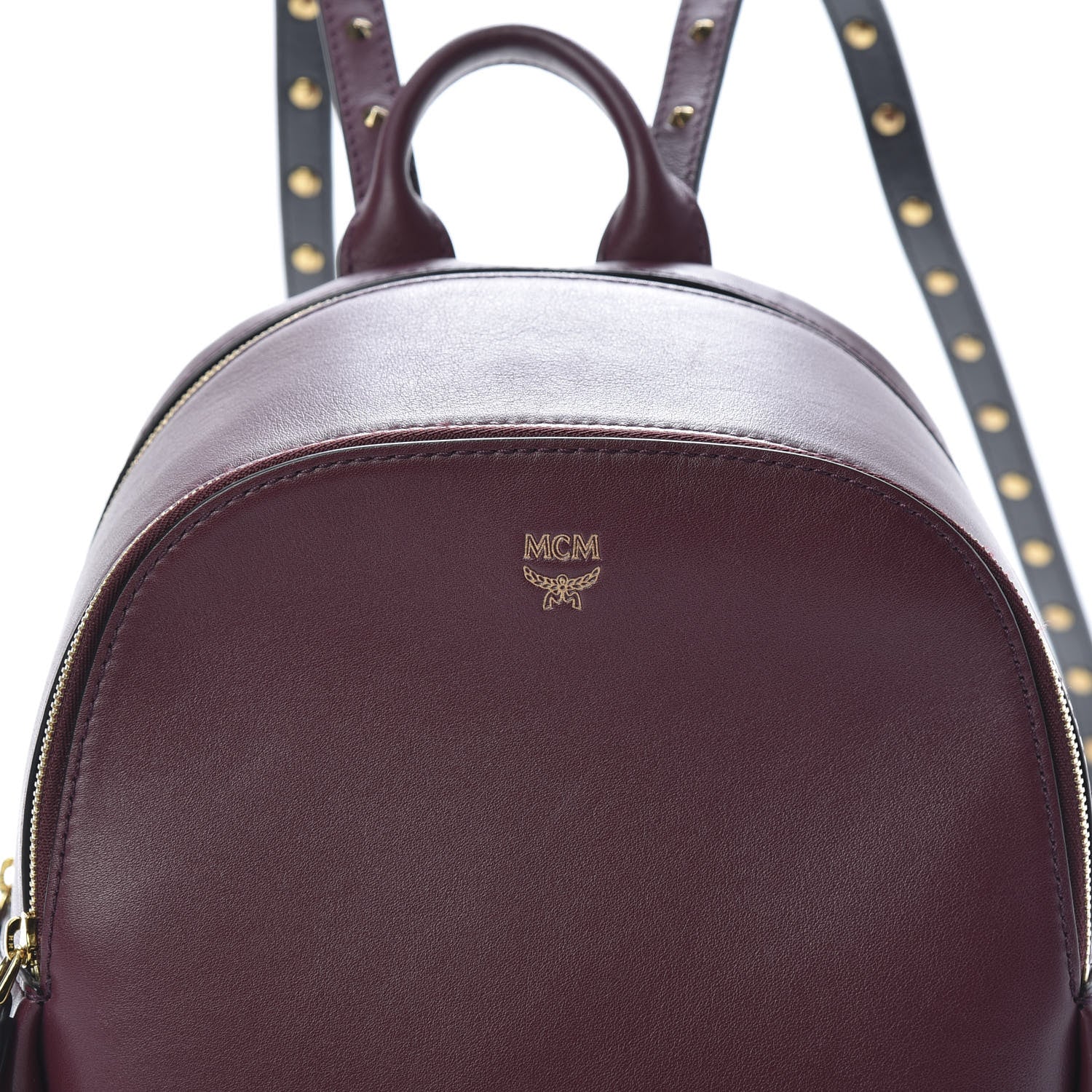 MCM Calfskin Mini Duchess Polke Studs Backpack Mystic Purple 8 of 14