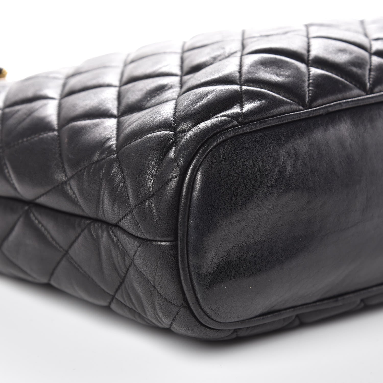 Chanel Lambskin Quilted Shoulder Bag Black 8 of 13