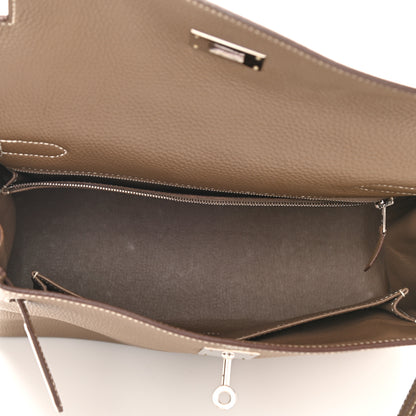 Hermes Togo Kelly Retourne 28 Etoupe 5 of 17