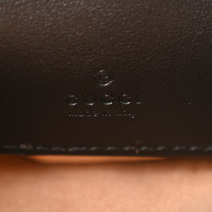 Gucci Calfskin Matelasse Mini GG Marmont Crossbody Bag Black 6 of 11
