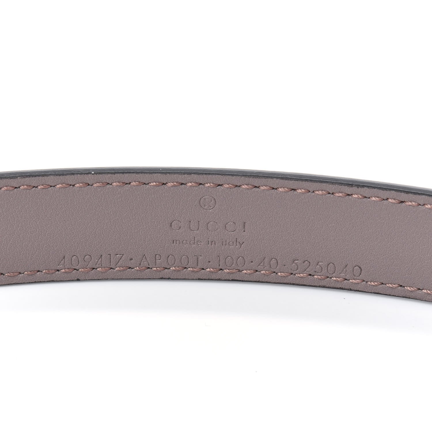 Gucci Calfskin Double G 20mm Belt 100 40 Porcelain Rose 3 of 7