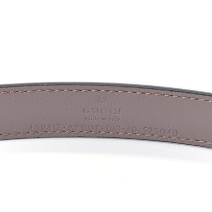 Gucci Calfskin Double G 20mm Belt 100 40 Porcelain Rose 3 of 7