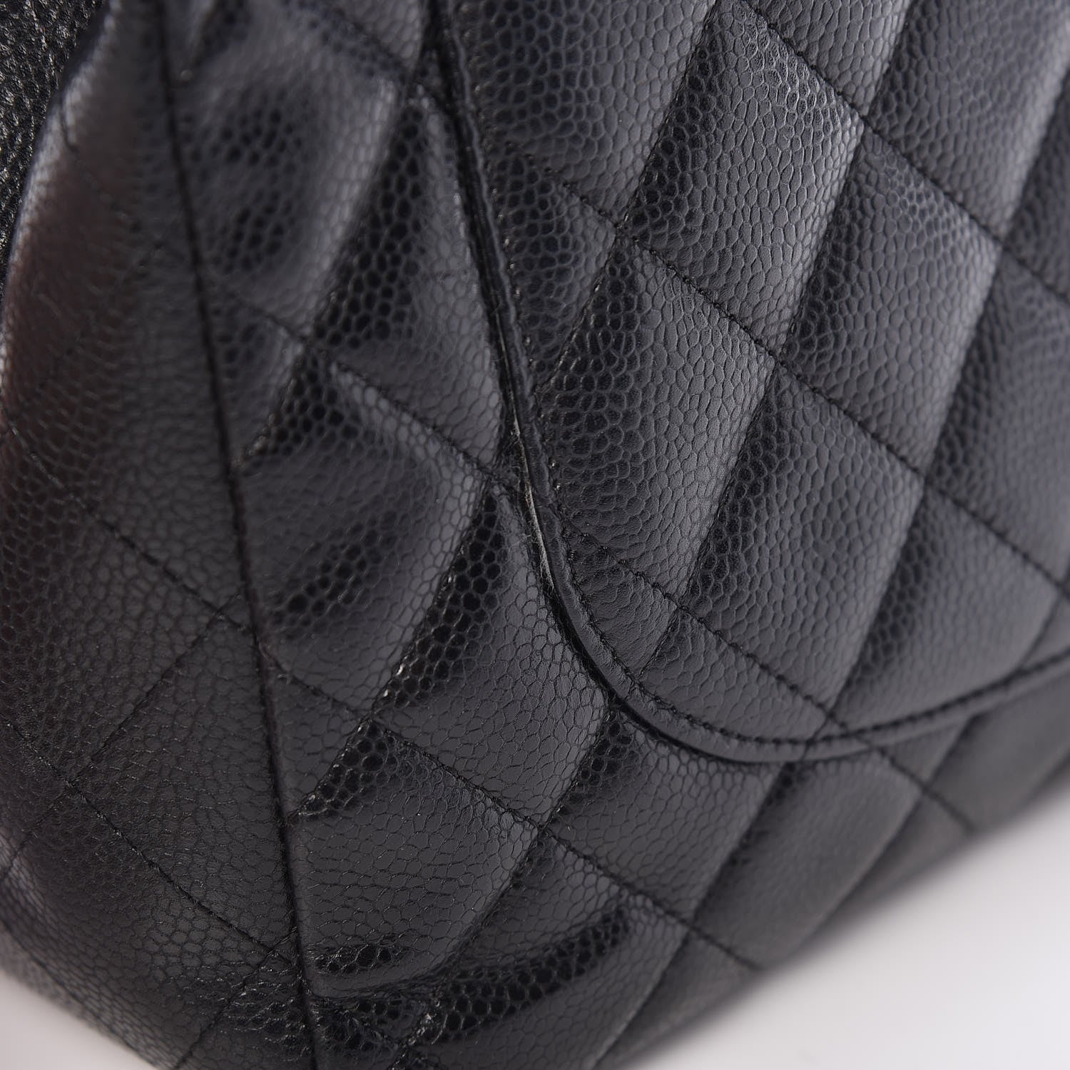 Chanel Caviar Quilted Jumbo Single Flap Black 16 of 17