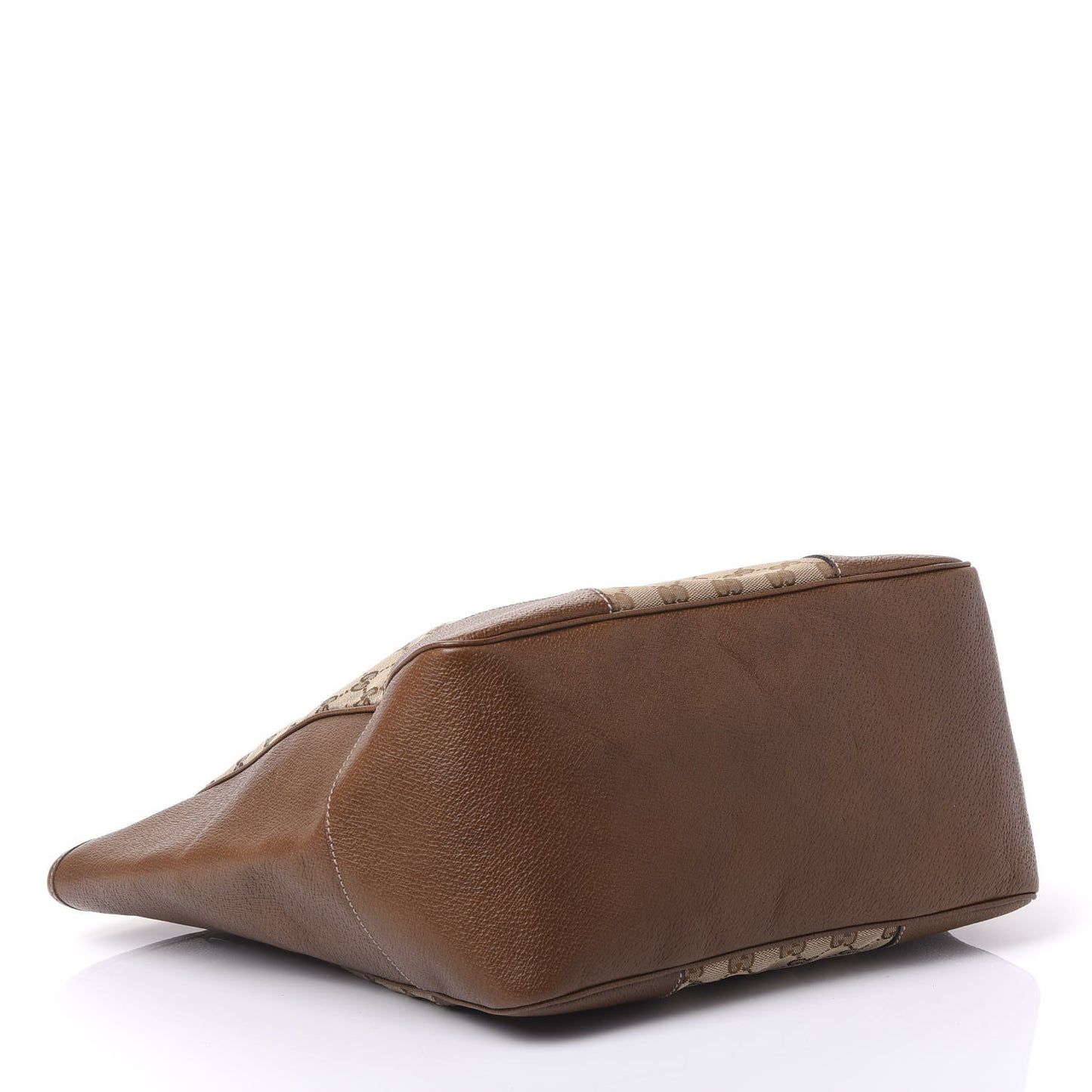 Monogram Medium Bree Zippered Tote Beige Tabacco