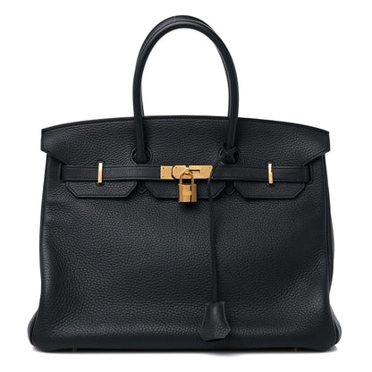 Hermes Togo Birkin 35 Bleu Indigo 1 of 12