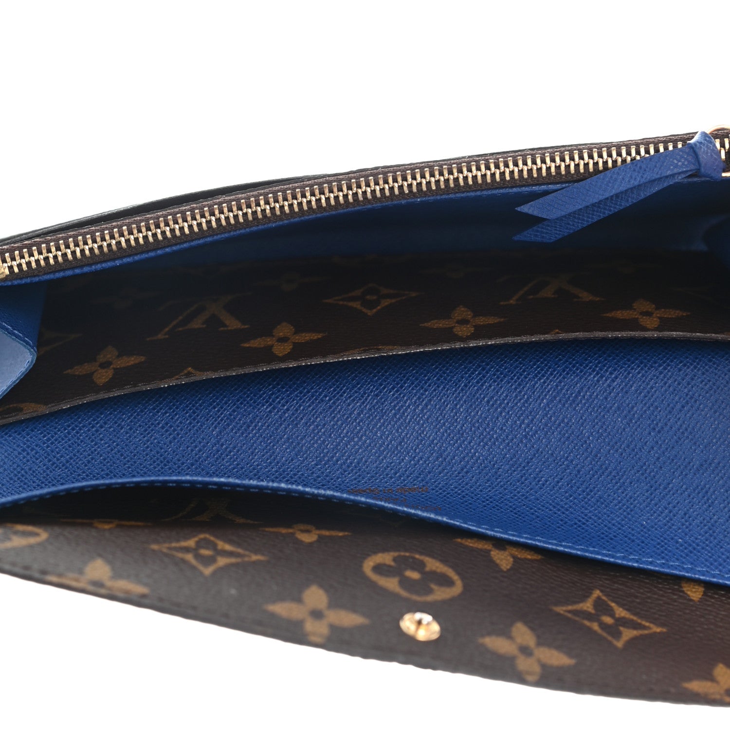 Louis Vuitton Monogram Emilie Wallet Blue 5 of 13