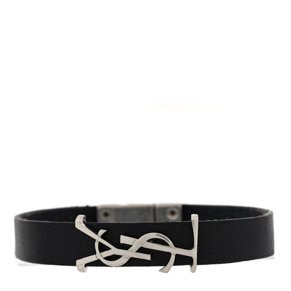 Saint Laurent Calfskin Opyum Bracelet Black 1 of 4