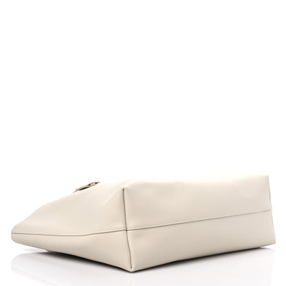 Saint Laurent Calfskin Large Shopping Tote Porcellana 5 of 12