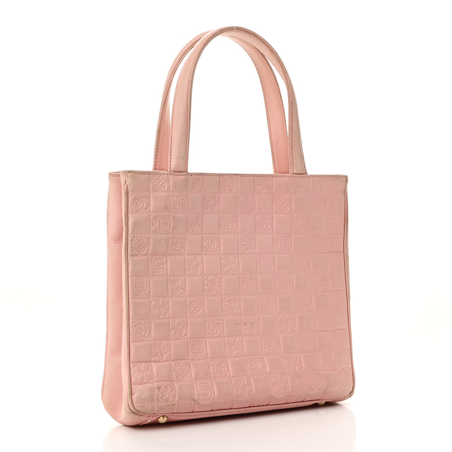 Chanel Lambskin Precious Symbols Shopping Tote Pink 3 of 10