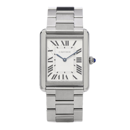 Cartier Stainless Steel 27mm Tank Solo Quartz Watch 1 of 7