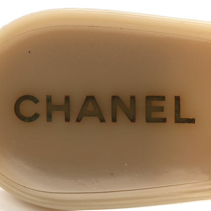 Chanel Jelly Camellia Thong Sandals 37 Beige 7 of 10