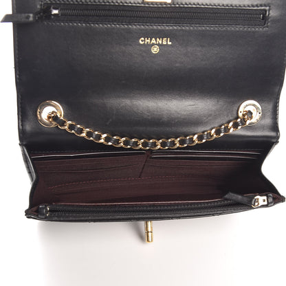 Chanel Lambskin Quilted Trendy CC Wallet On Chain WOC Black 5 of 10