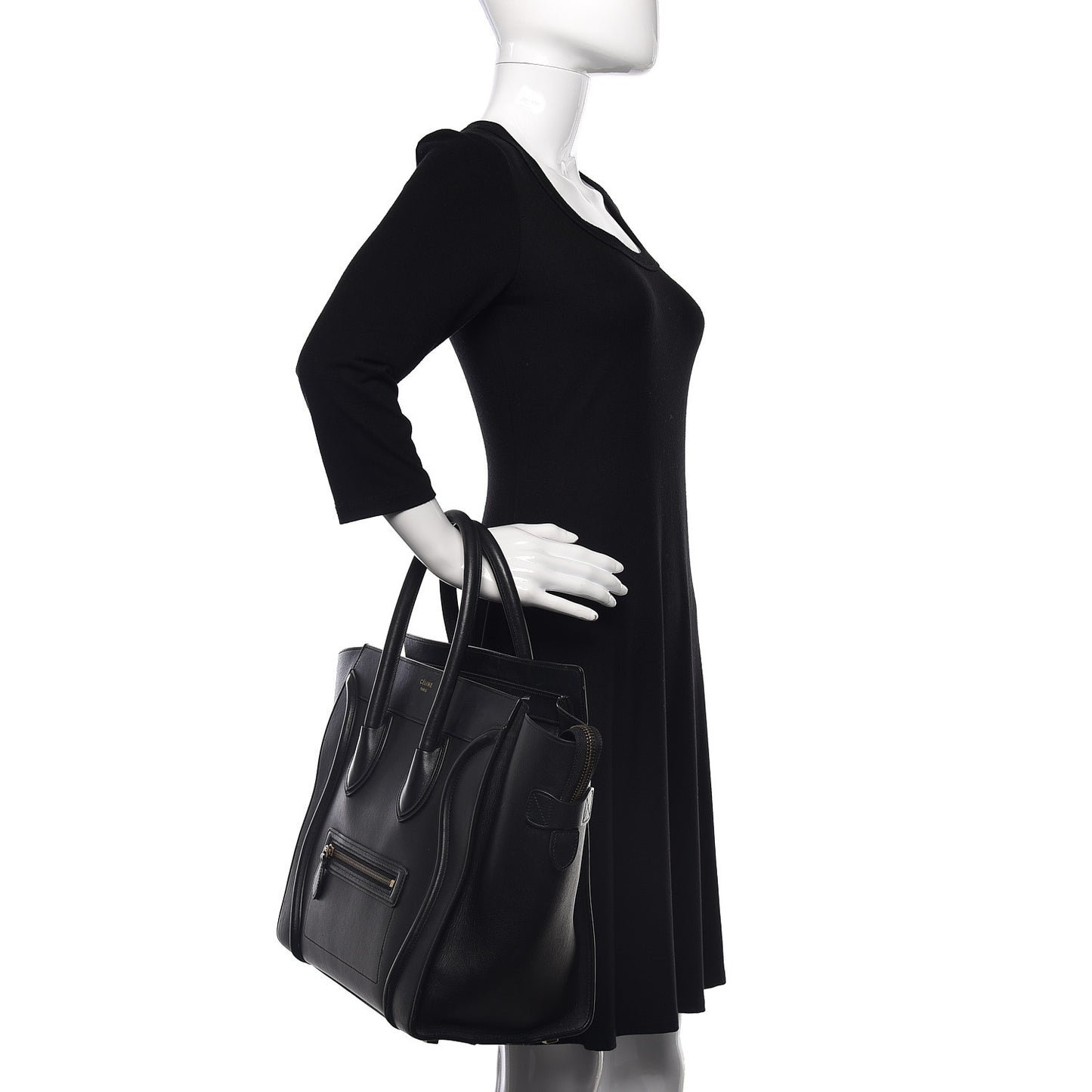 Smooth Calfskin Mini Luggage Black