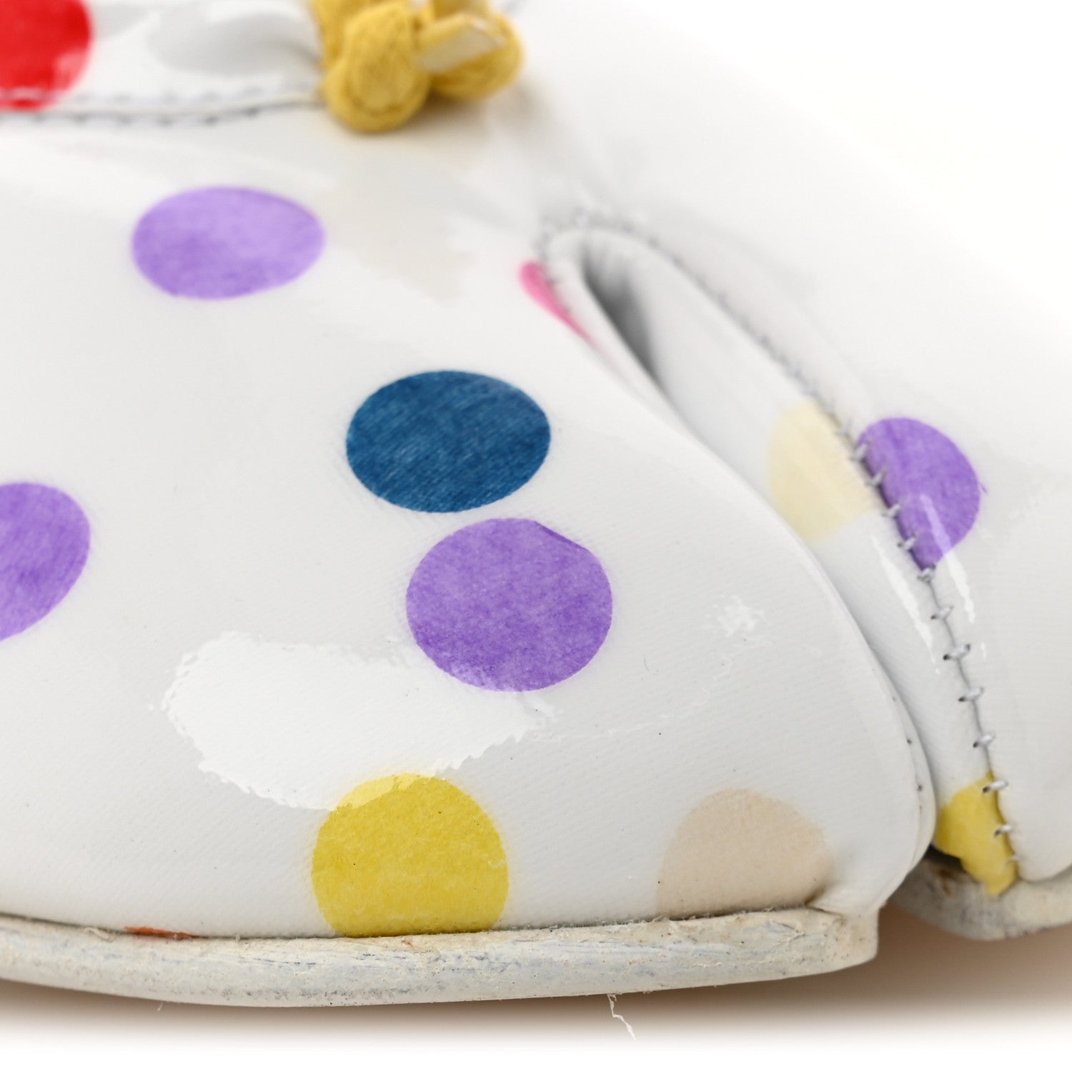 Maison Margiela Coated Canvas Confetti Printed New Ballerina Flats 37 White Multicolor 9 of 11