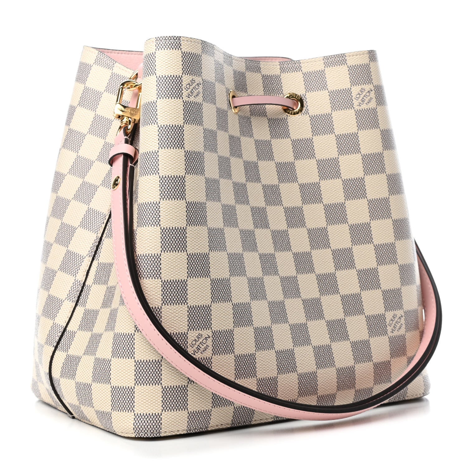 Louis Vuitton Damier Azur Neonoe MM Eau De Rose 2 of 4