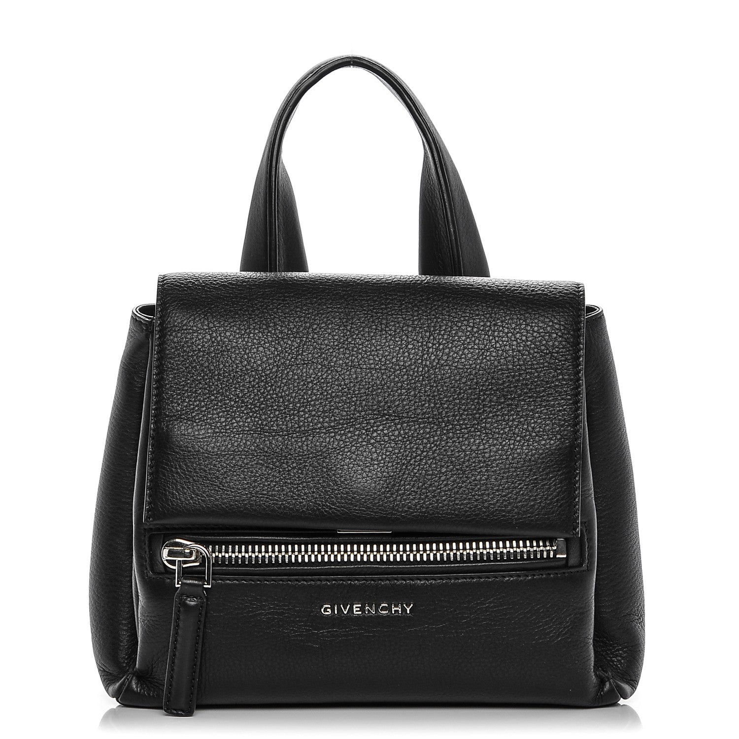 Givenchy Waxy Grained Calfskin Mini Pandora Pure Flap Bag Black 1 of 6