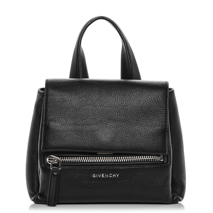 Givenchy Waxy Grained Calfskin Mini Pandora Pure Flap Bag Black 1 of 6