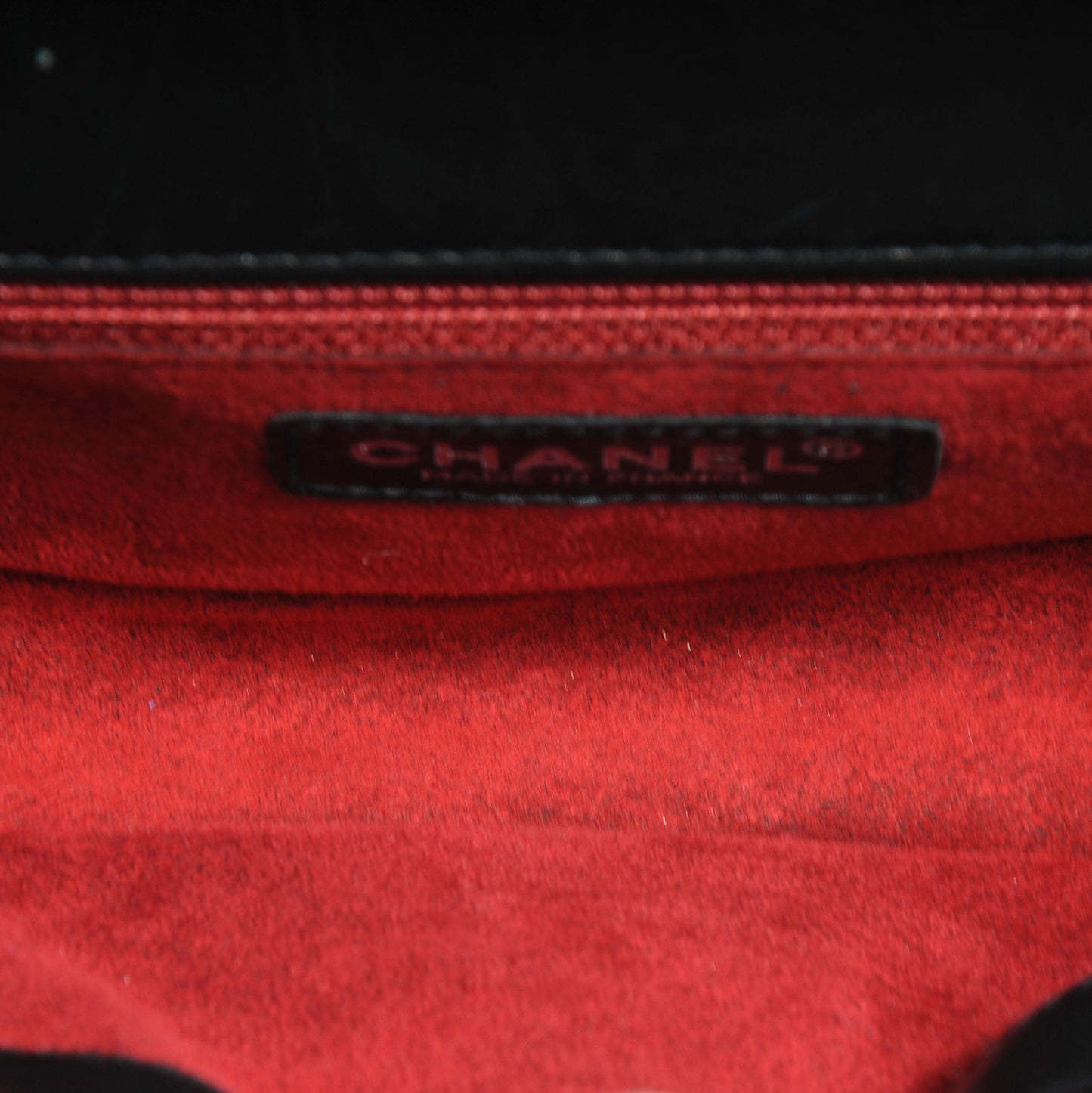 Patent Chocolate Bar Quilted CC Flap Black