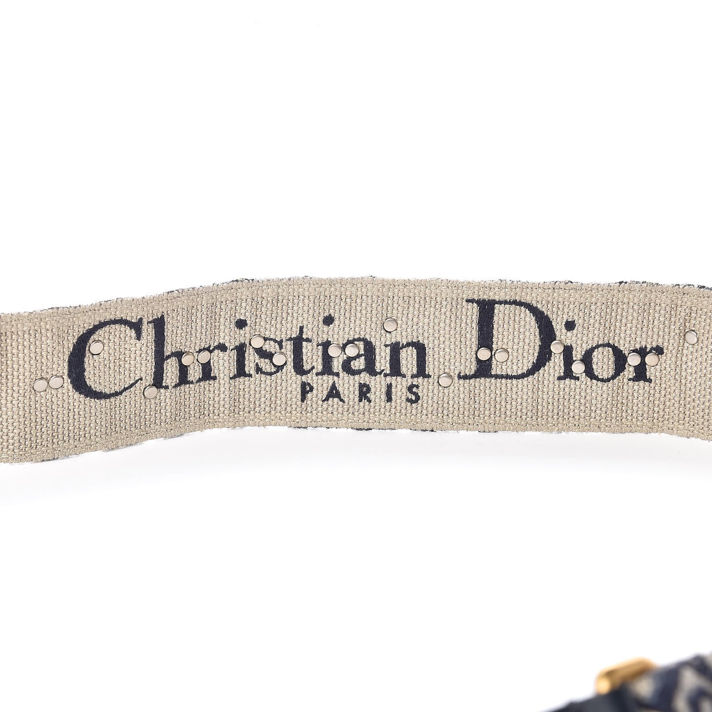 Oblique Studded Shoulder Strap Blue