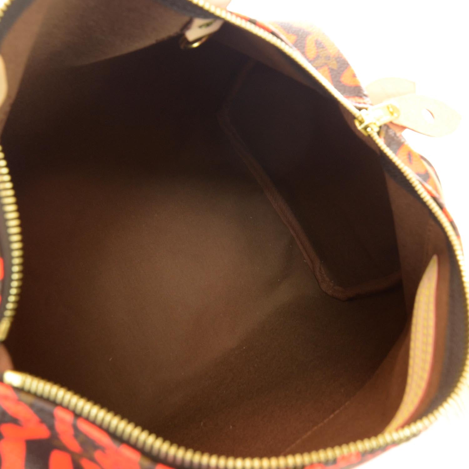 Louis Vuitton Monogram Graffiti Speedy 30 Orange 7 of 8